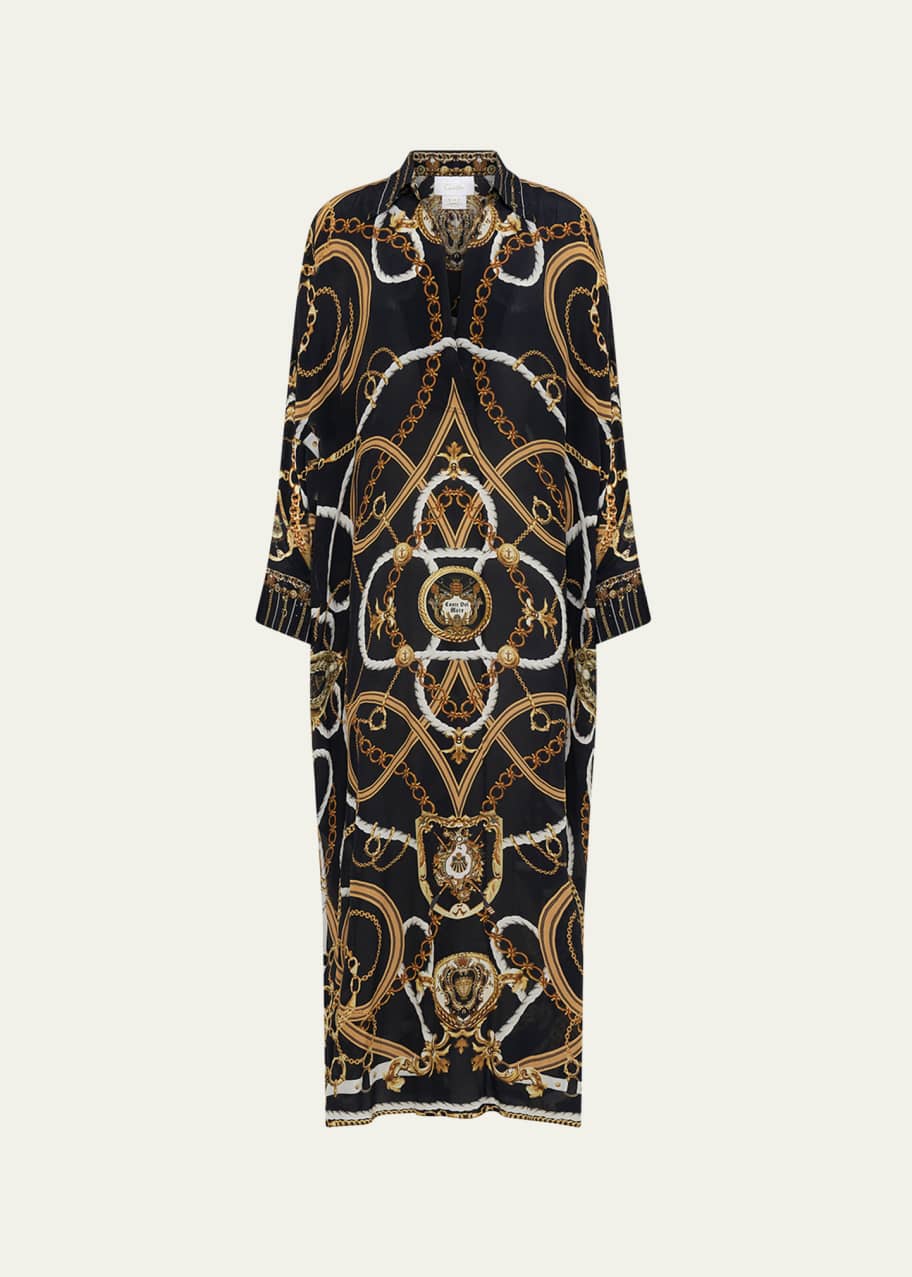 Camilla Coast to Coast Collared Kaftan Coverup - Bergdorf Goodman