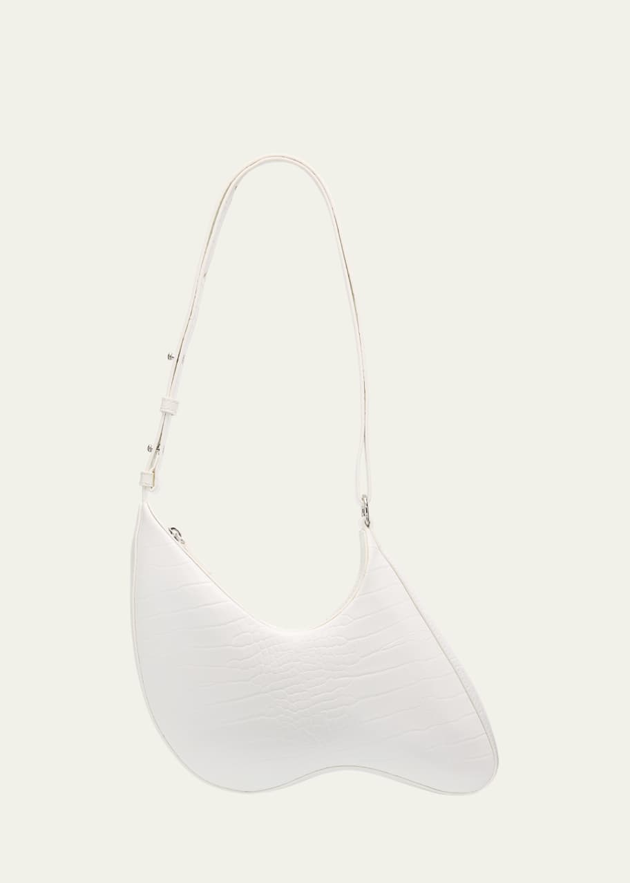 Image 1 of 1: Thing 2 Croc-Embossed Shoulder Bag