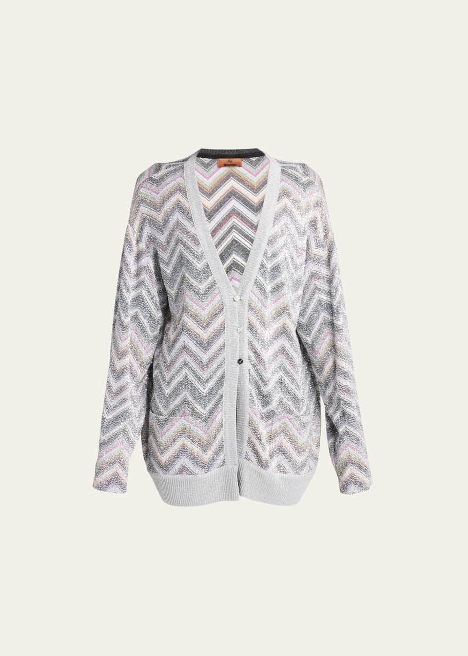 Zig Zag Caperdoni Maxi Cardigan with Sequin Detail