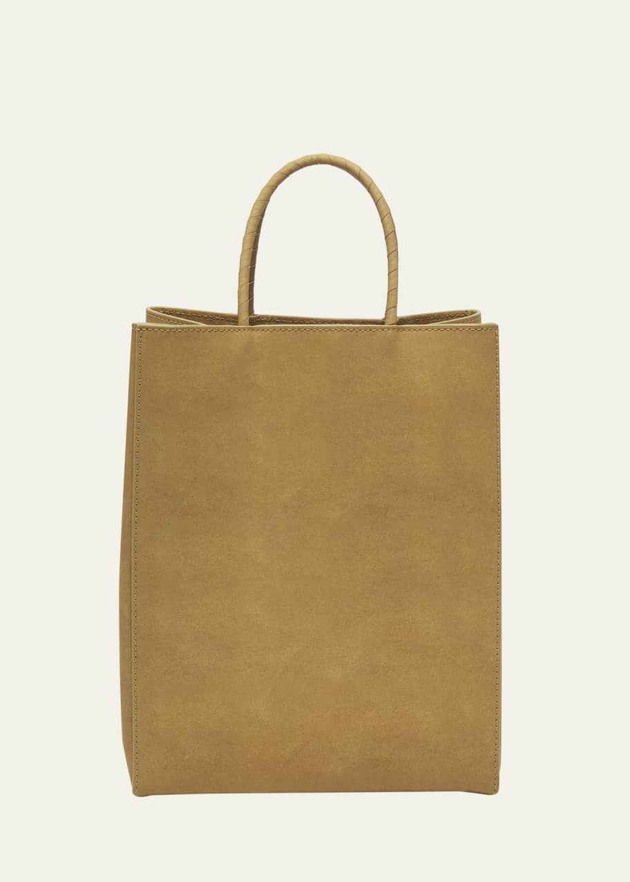 Bottega Veneta Small Raw Paper Leather Top-Handle Bag - Bergdorf