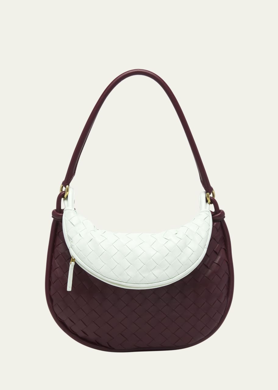 Image 1 of 1: Gemelli Medium Intrecciato Leather Shoulder Bag