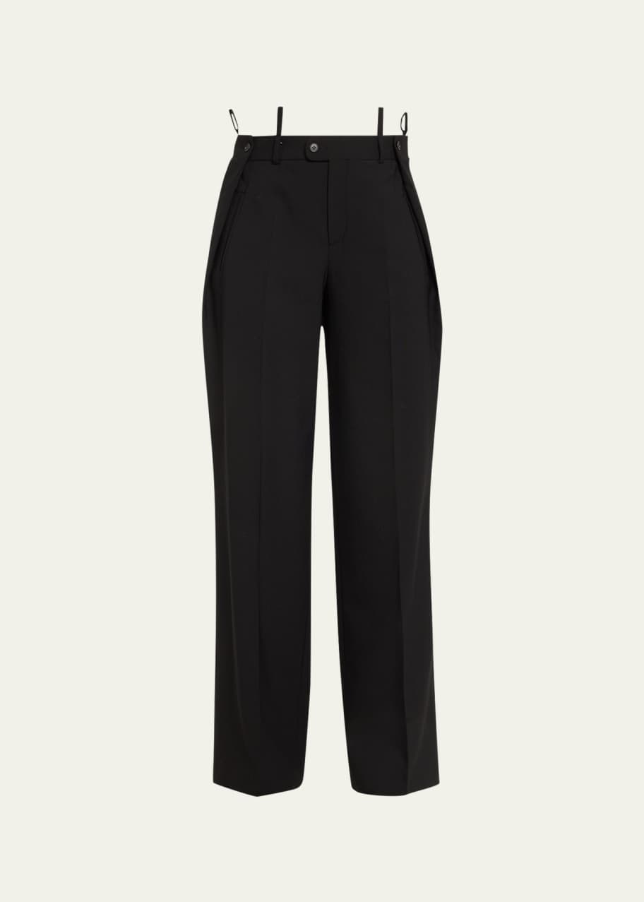 【2plan】Minimal Belt Pintuck Slacks 2PLAN