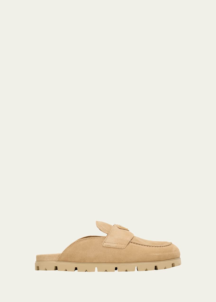 Image 1 of 1: Fussbett Suede Loafer Mules