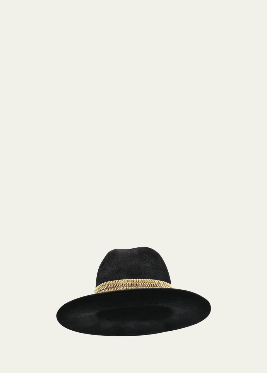 Image 1 of 1: Goldfinger Western Felt Fedora