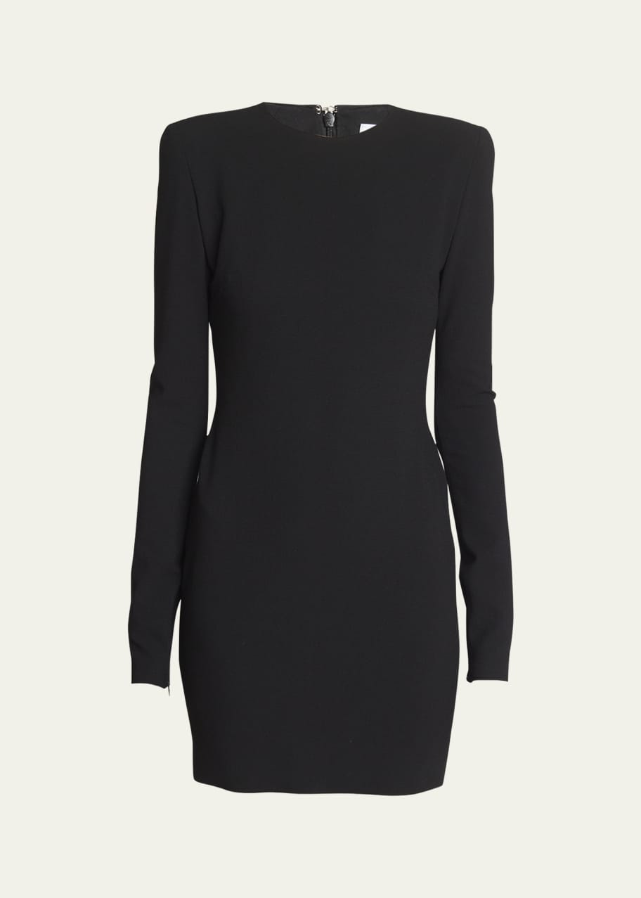 Victoria Beckham Fitted Mini Dress with Shoulder Pads - Bergdorf Goodman