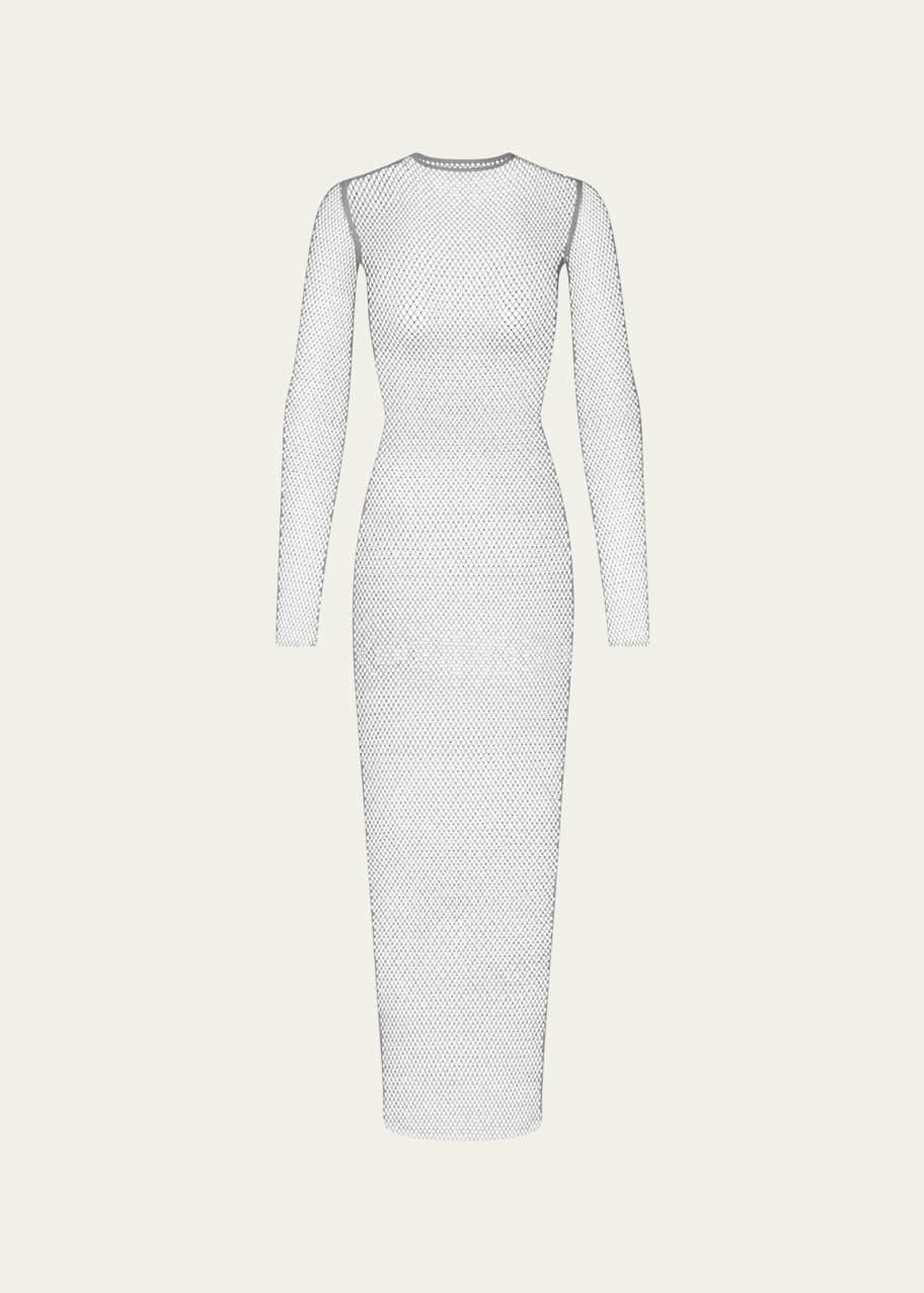 SWAROVSKI x SKIMS Stretch Net Crystal-Embellished Maxi Dress - Bergdorf  Goodman