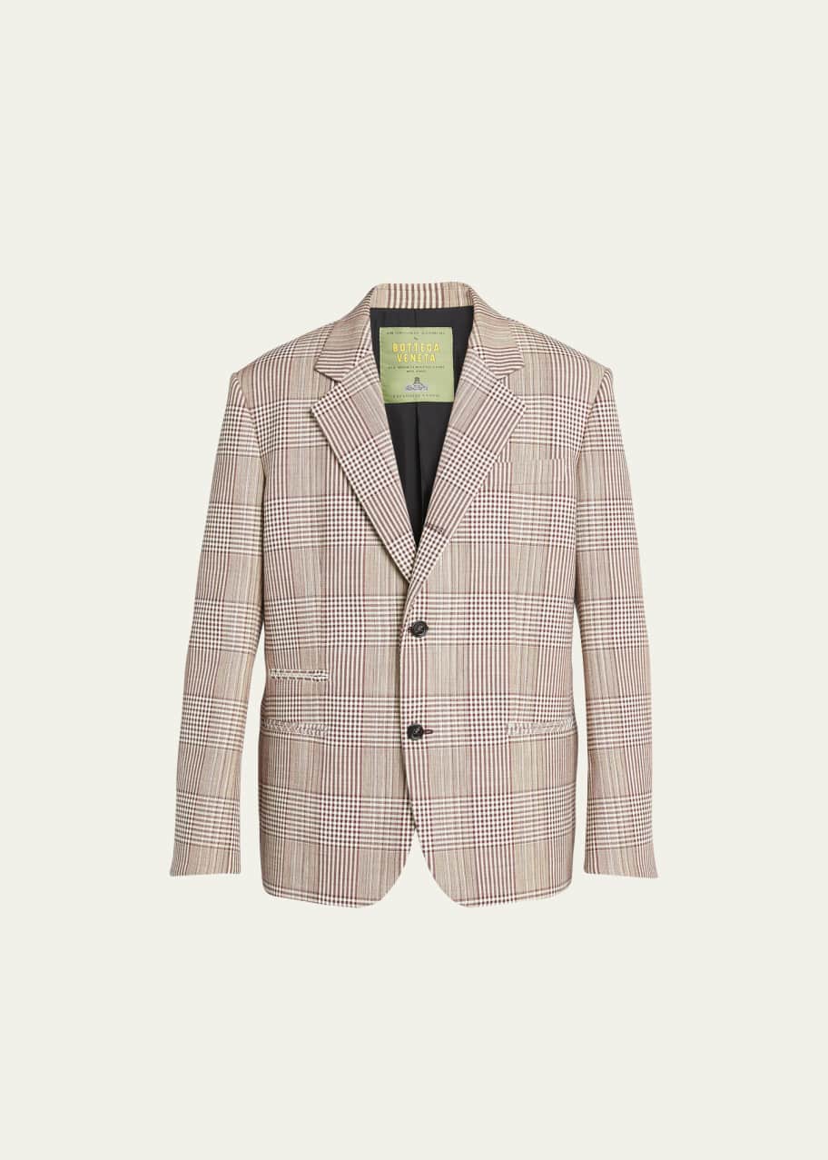 Image 1 of 1: Men's Boxy Plaid Sport Coat