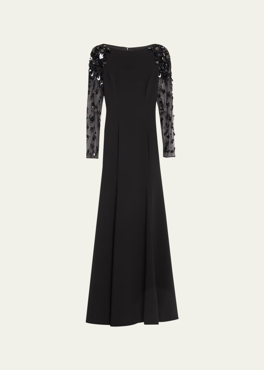 Jenny Packham Adella Sequined and Beaded Gown - Bergdorf Goodman