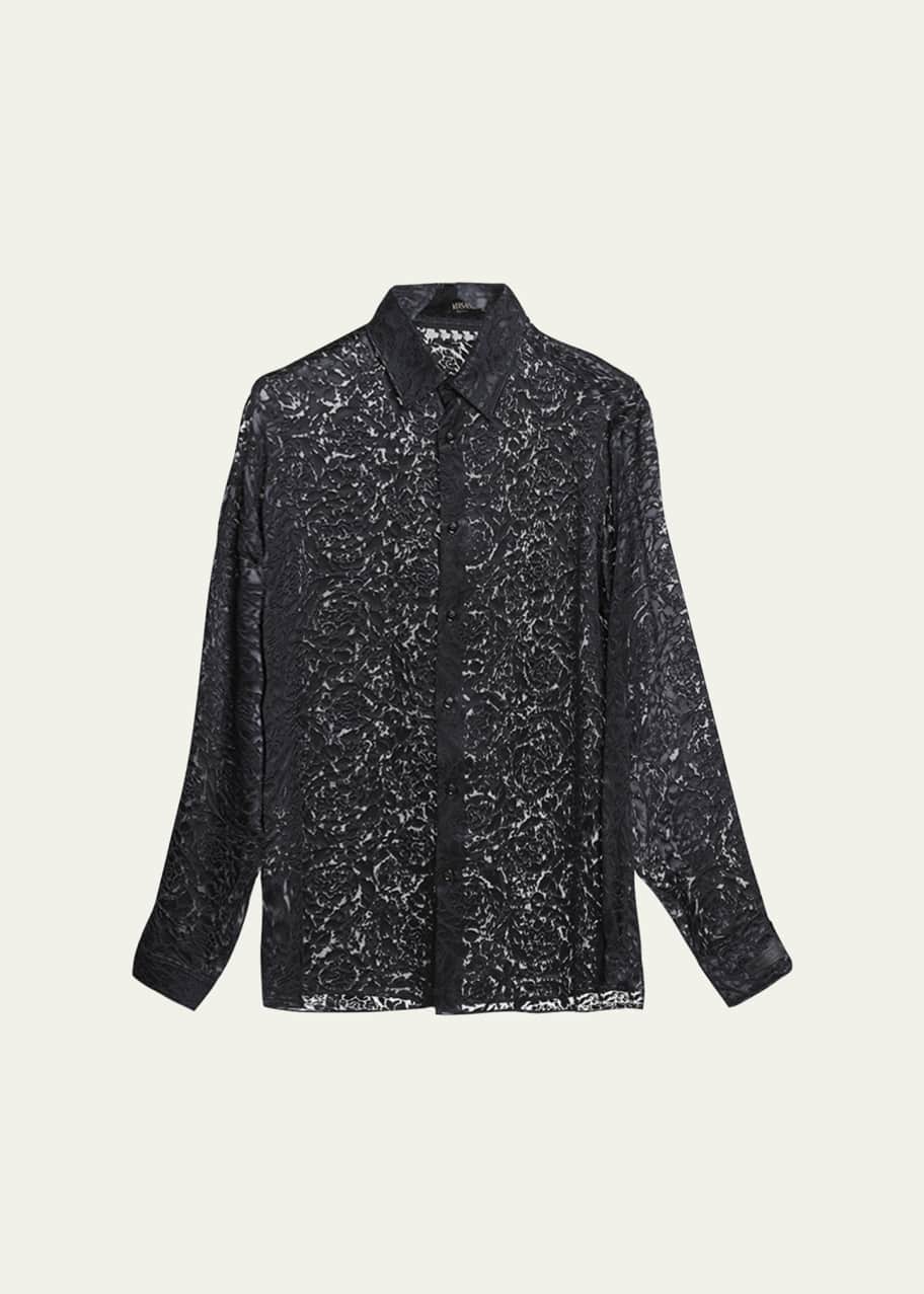Versace men's dress shirt best sale