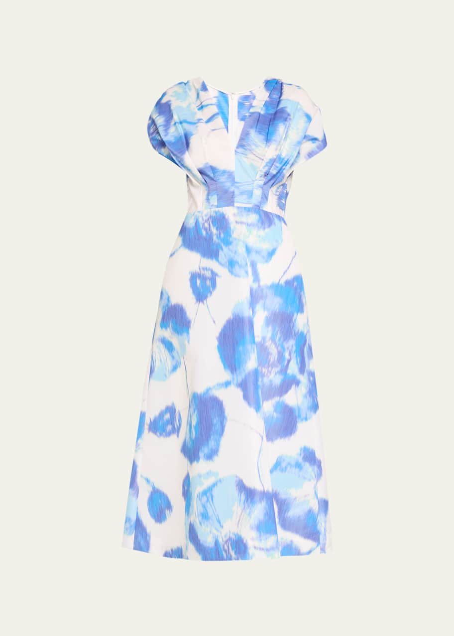 Lela Rose Isabel Floral Print Maxi Dress - Bergdorf Goodman