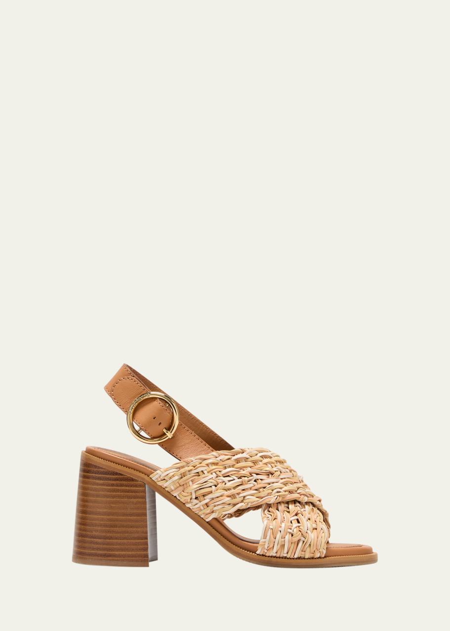 See by Chloé Jaicey Woven Crisscross Slingback Sandals - Bergdorf