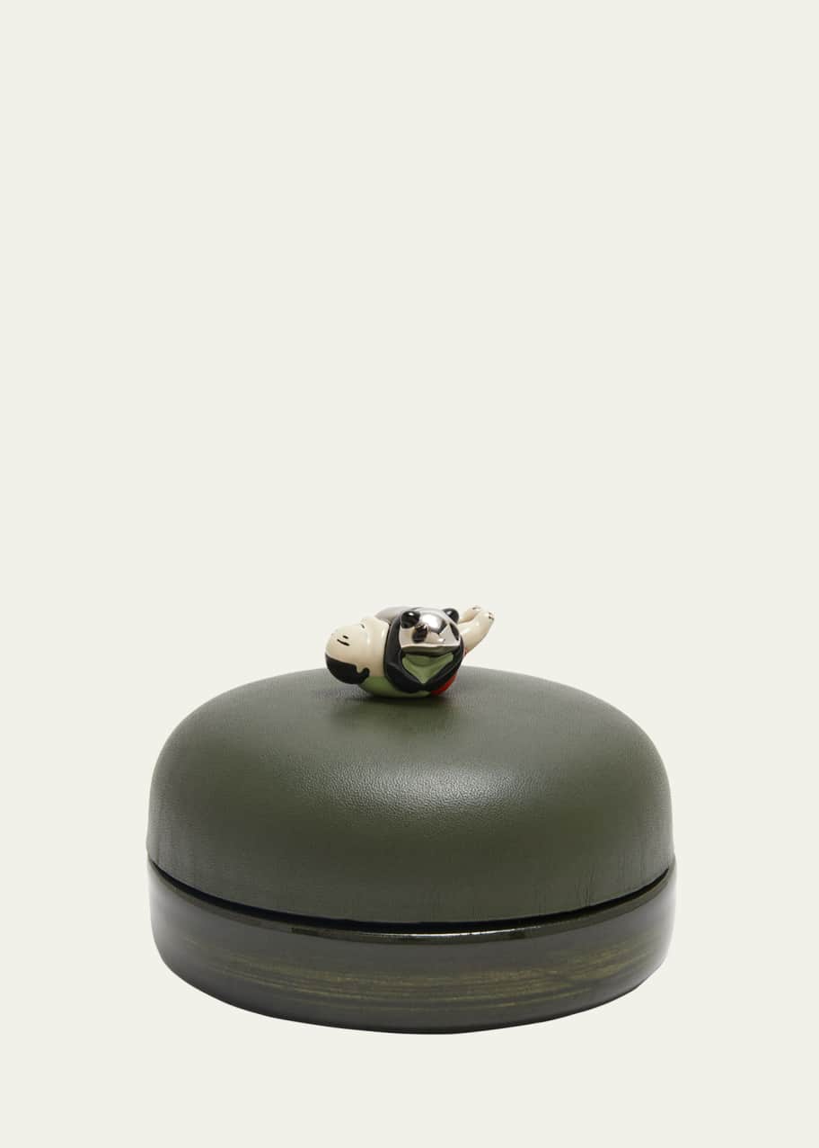 Loewe x Suna Fujita Panda Leather & Ceramic Molded Box - Bergdorf