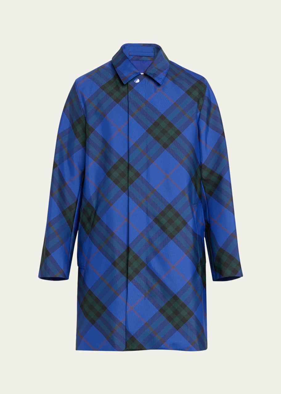 Men s Argyle Check Raincoat