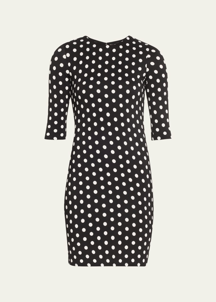ALICE + OLIVIA Delora Polka Dot Mini Dress - Bergdorf Goodman