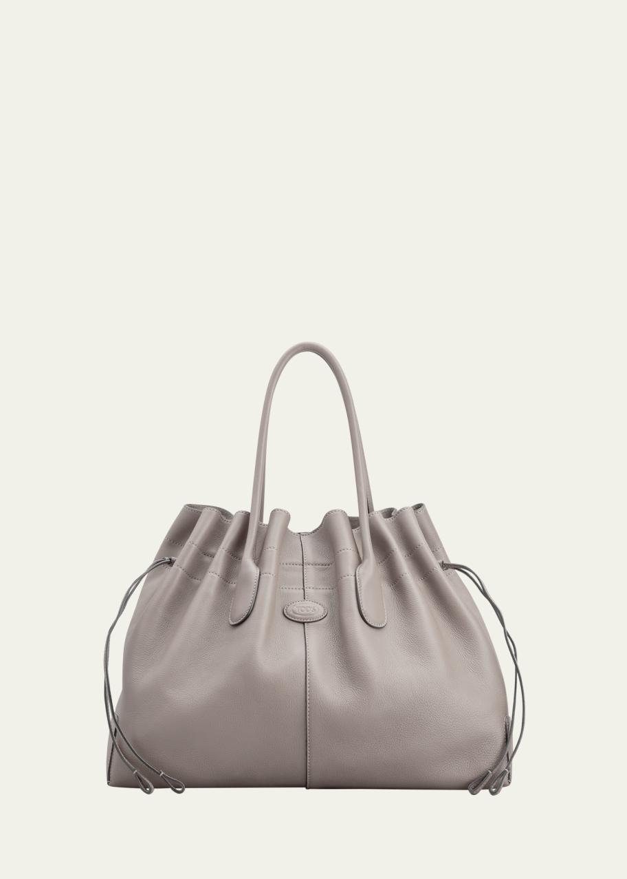 Tod's Medium Drawstring Leather Shoulder Bag - Bergdorf Goodman