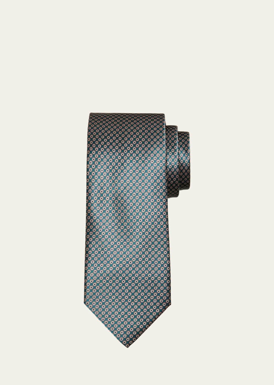 Image 1 of 1: Men's Silk Printed Tie