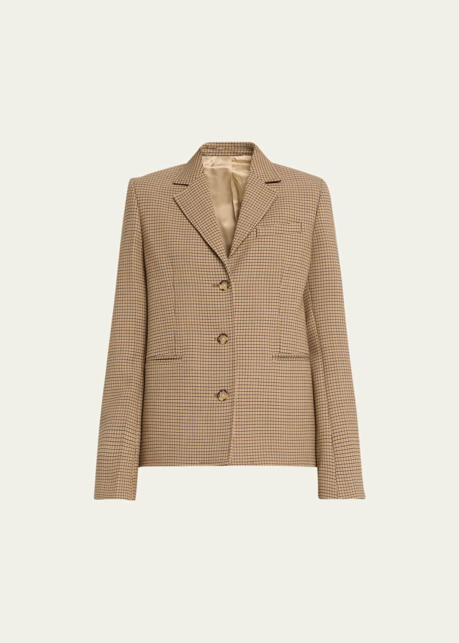 Petite Houndstooth Blazer