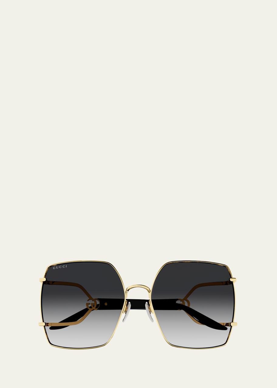 Gucci GG Logo Metal Butterfly Sunglasses - Bergdorf Goodman display picture 2