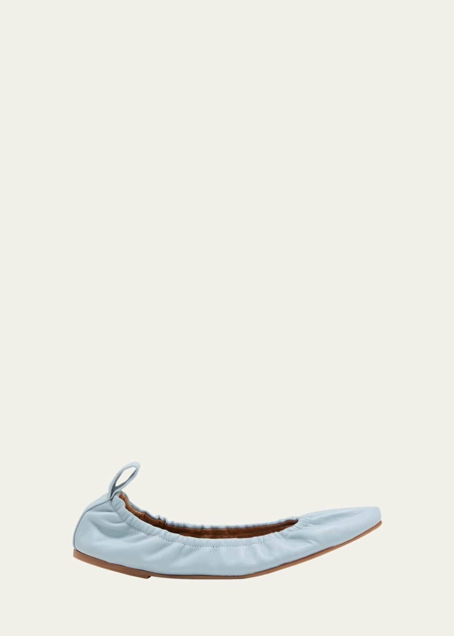 Image 1 of 1: Teano Napa Leather Ballerina Flats
