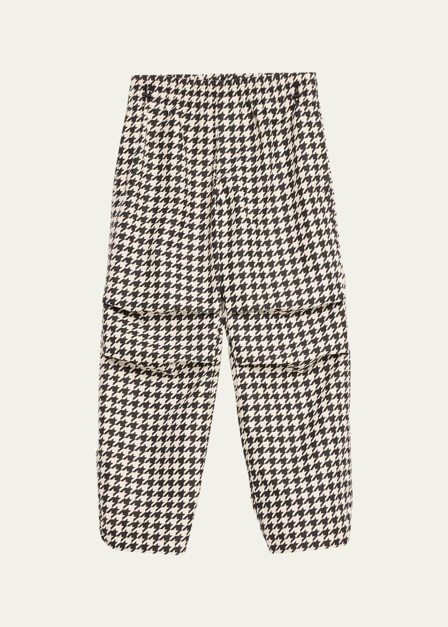 Burberry Men's Houndstooth Elastic-Waist Pants - Bergdorf Goodman