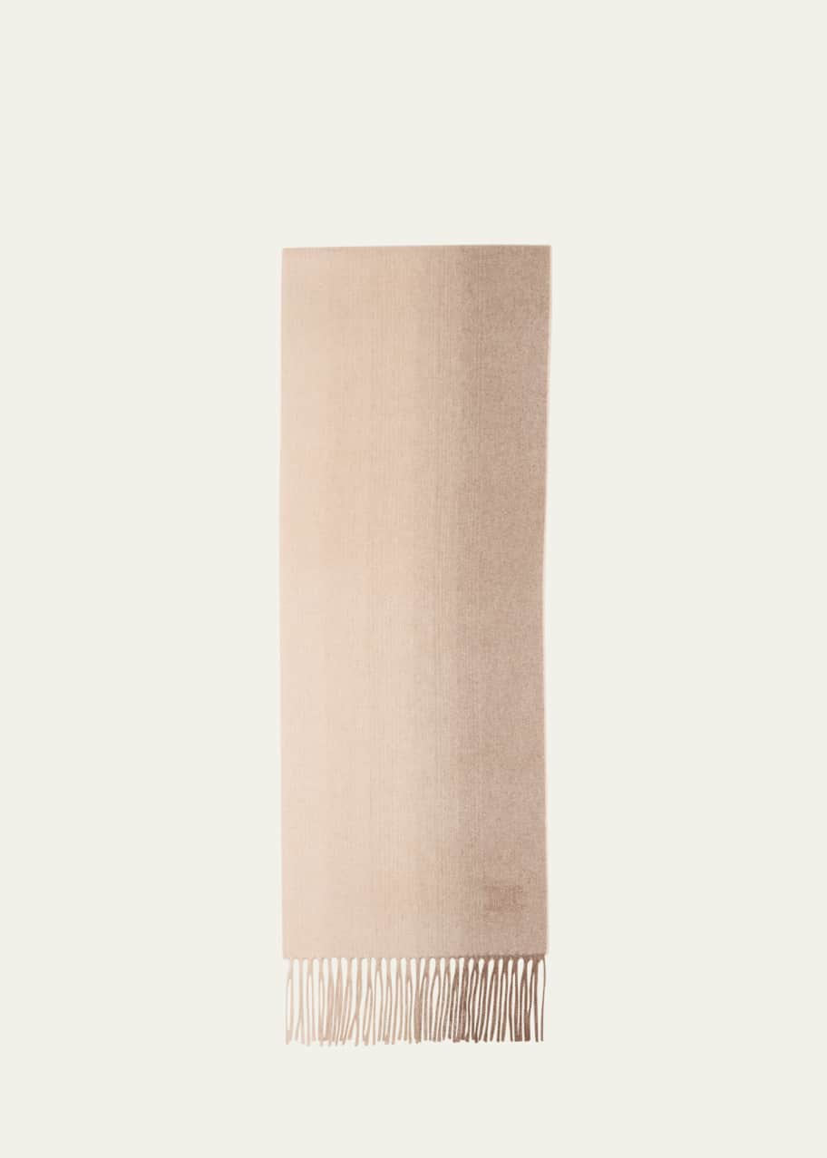 Image 1 of 1: Ombre Monogram Cashmere Scarf