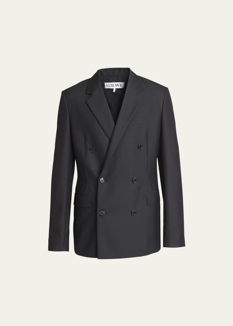Image 1 of 1: Men's Loose Double-Breasted Sport Coat