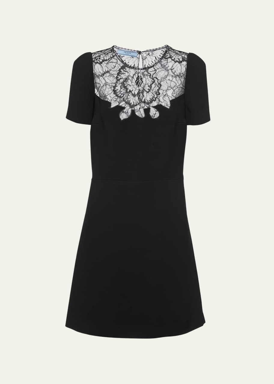 Image 1 of 1: Floral Lace Cady Mini Dress