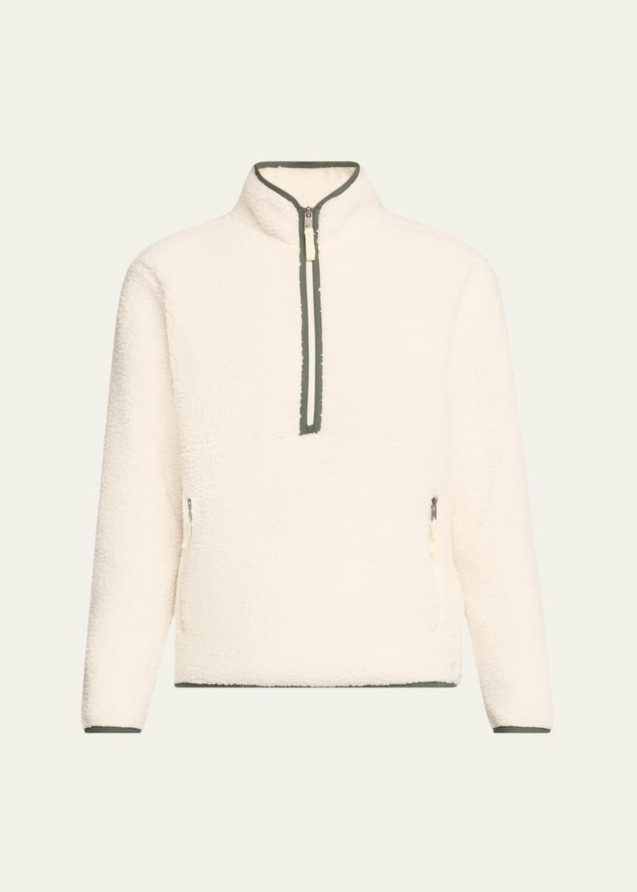 Image 1 of 1: Libby Sherpa Half-Zip Pullover