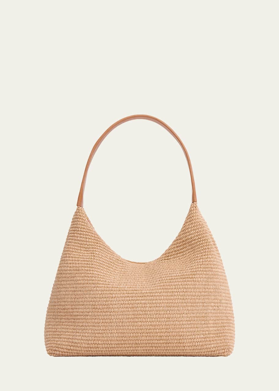 バッグ Grahamb Mansur Gavriel Candy Zip Raffia Shoulder Bag - Bergdorf Goodman