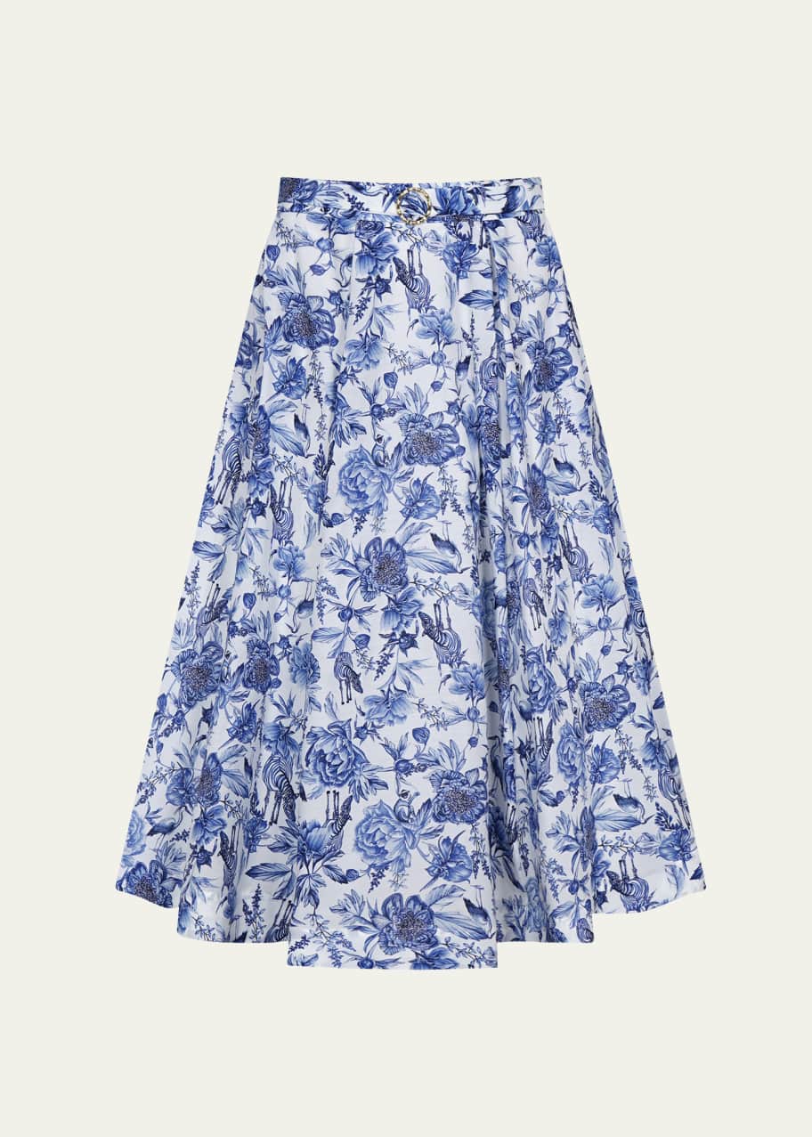 Image 1 of 1: Azalea Katherine Belted Midi Skirt