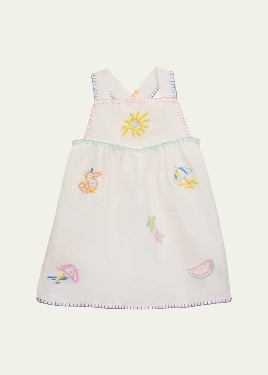 Stella McCartney Kids Baby Girl's Beach Icons Embroidered Dress, Size  3M-36M - Bergdorf Goodman
