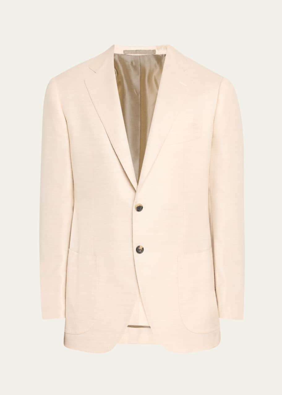 Image 1 of 1: Men's Cashmere-Silk Twill Sport Coat