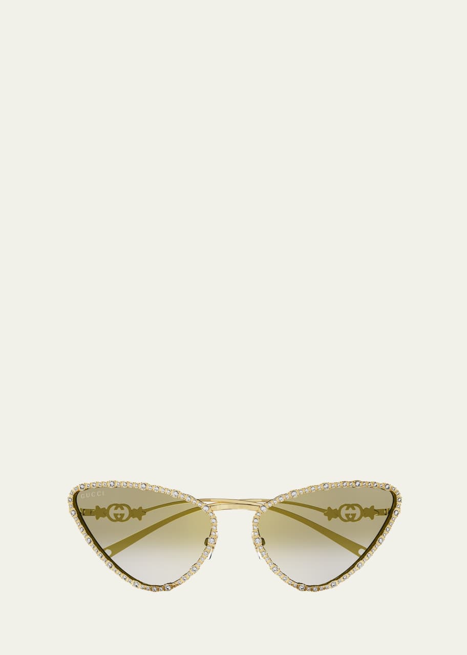 GUCCI シルバーキャットアイサングラス グッチ キャットアイフレーム サングラス おすすめ | GUCCI公式