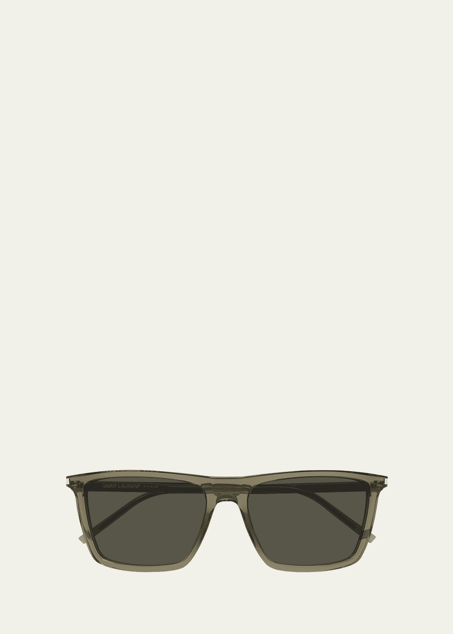 Image 1 of 1: Men's SL 668 Acetate Rectangle Sunglasses