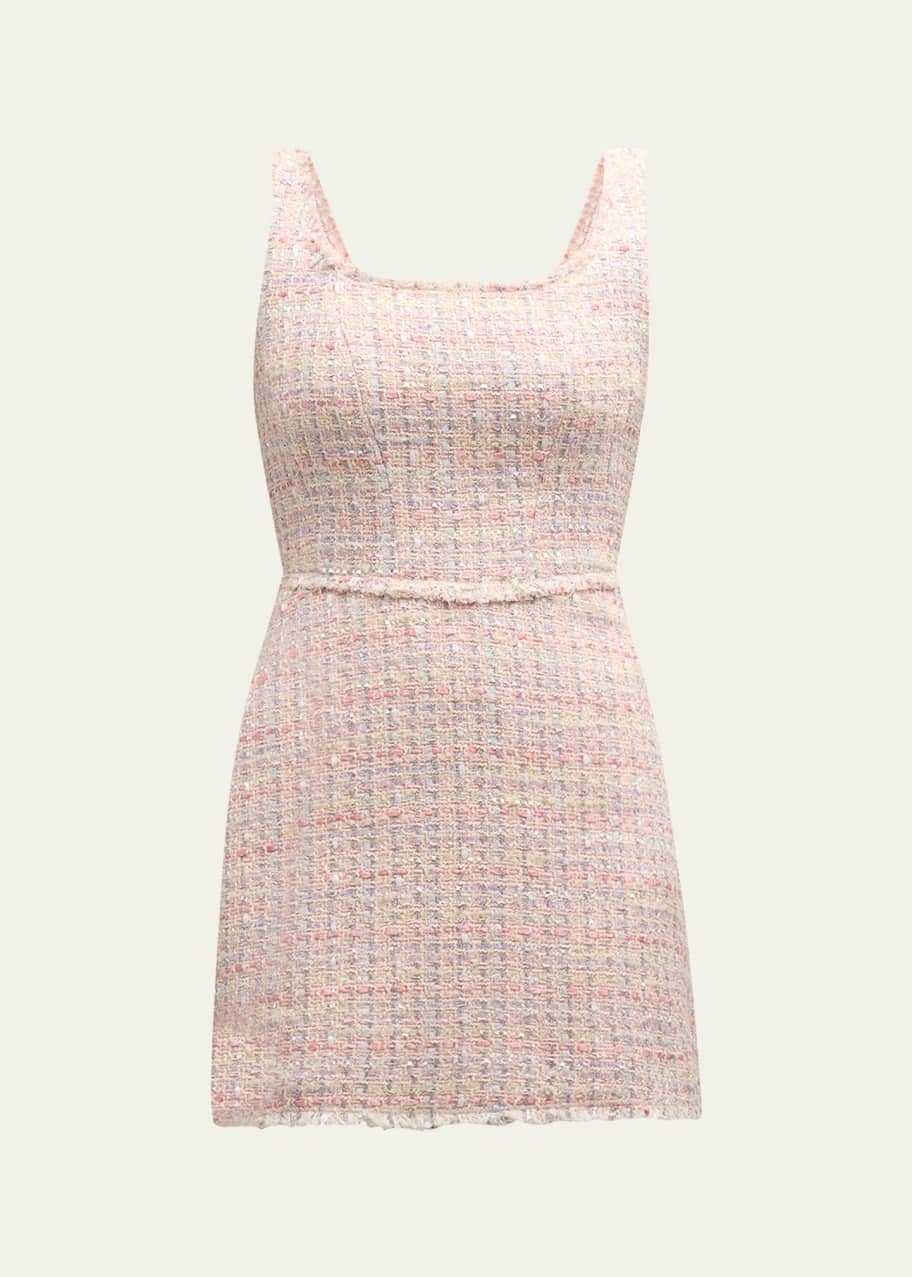 Mittoshop Tweed Sleeveless Mini Dress