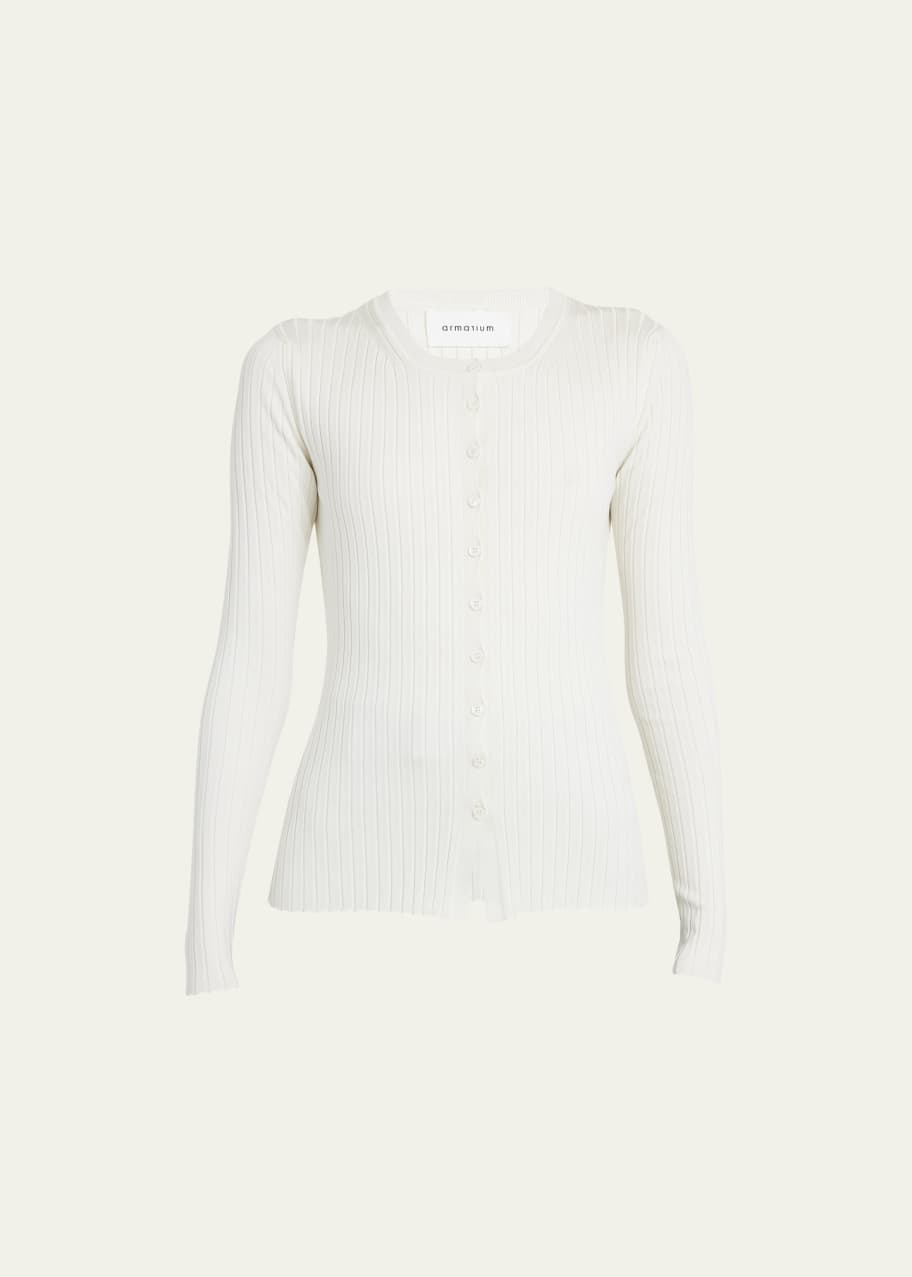 Image 1 of 1: Chelsea Silk Knit Cardigan