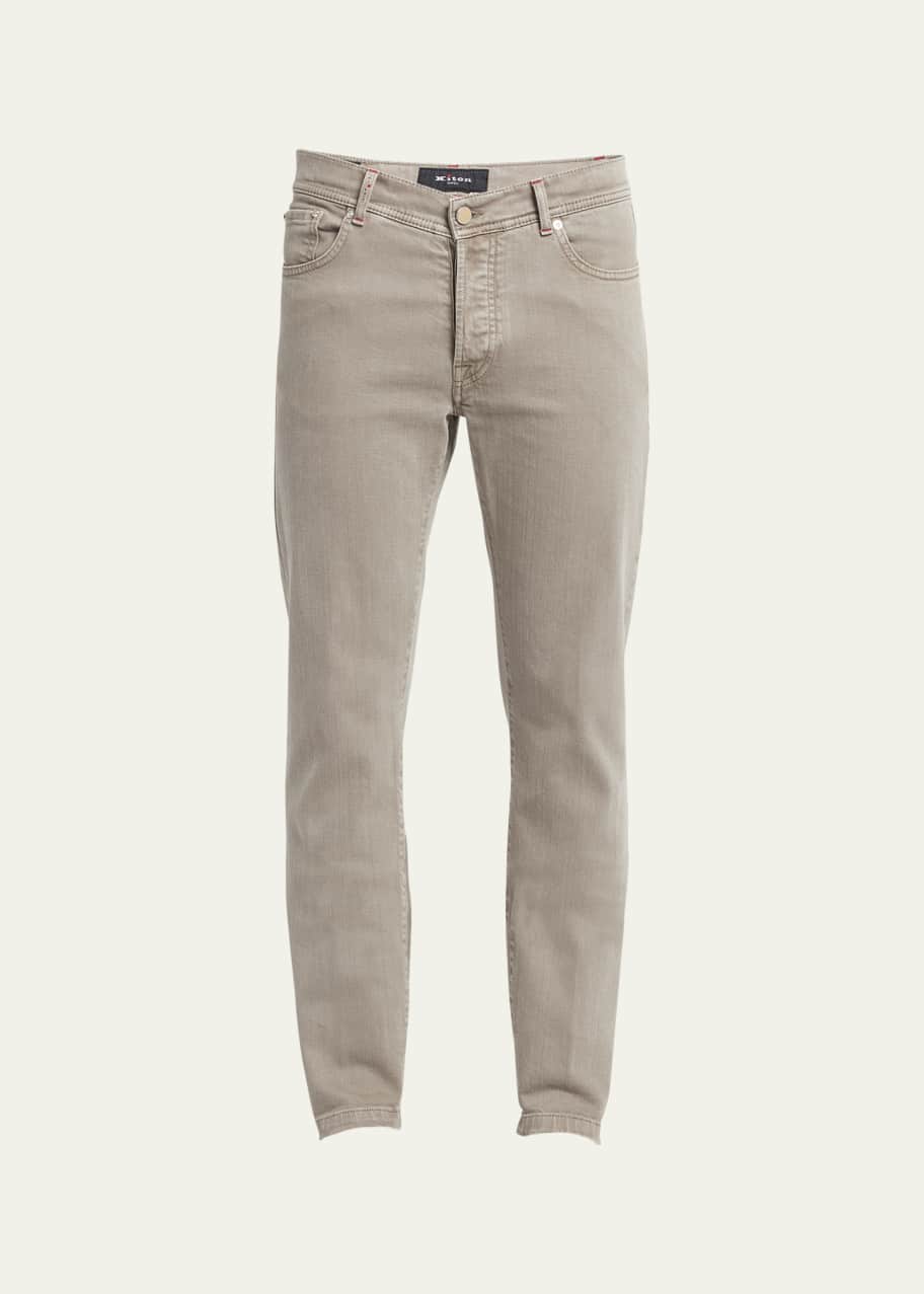 Image 1 of 1: Men's Slim Fit Denim 5-Pocket Pants