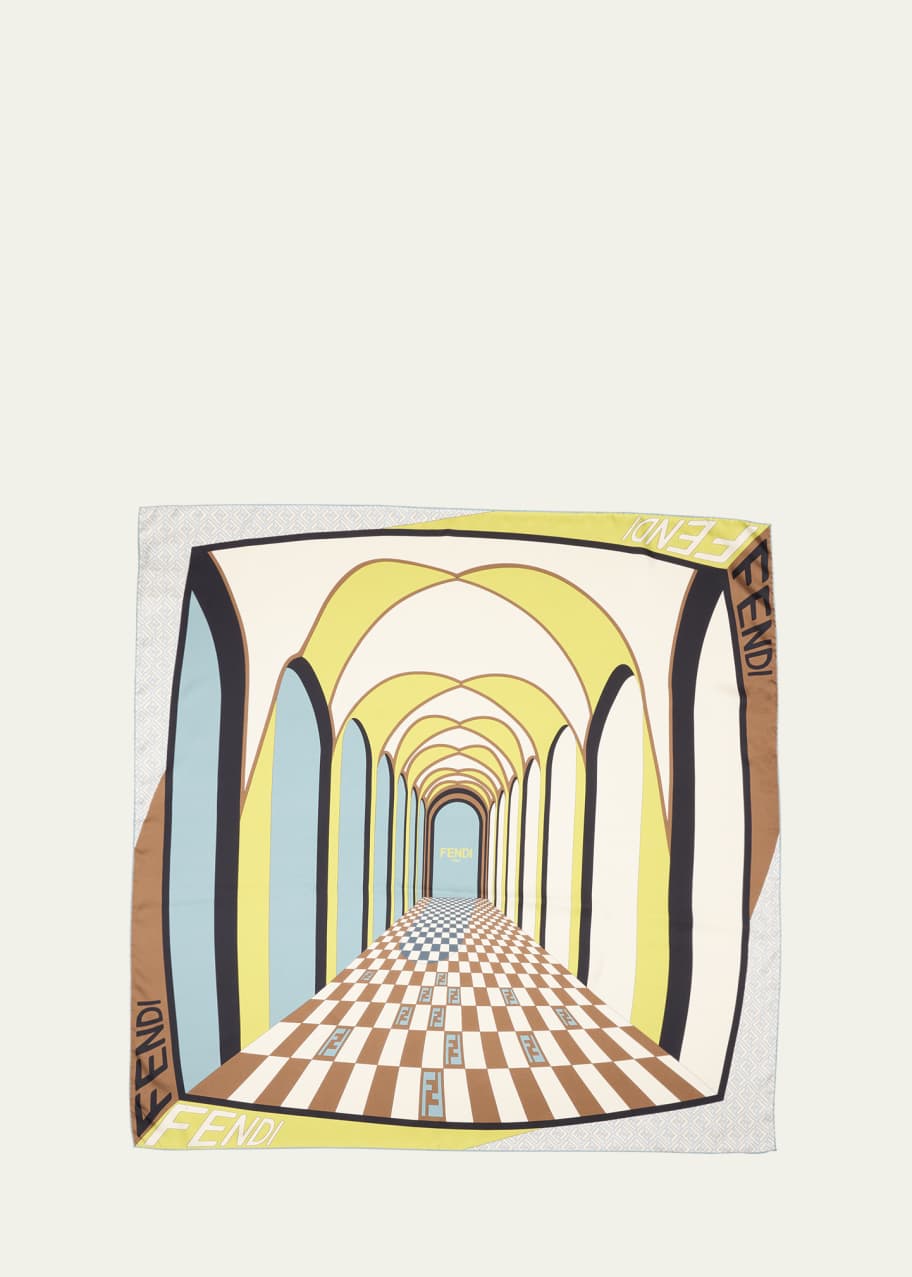 Image 1 of 1: Carre Silk Square Scarf