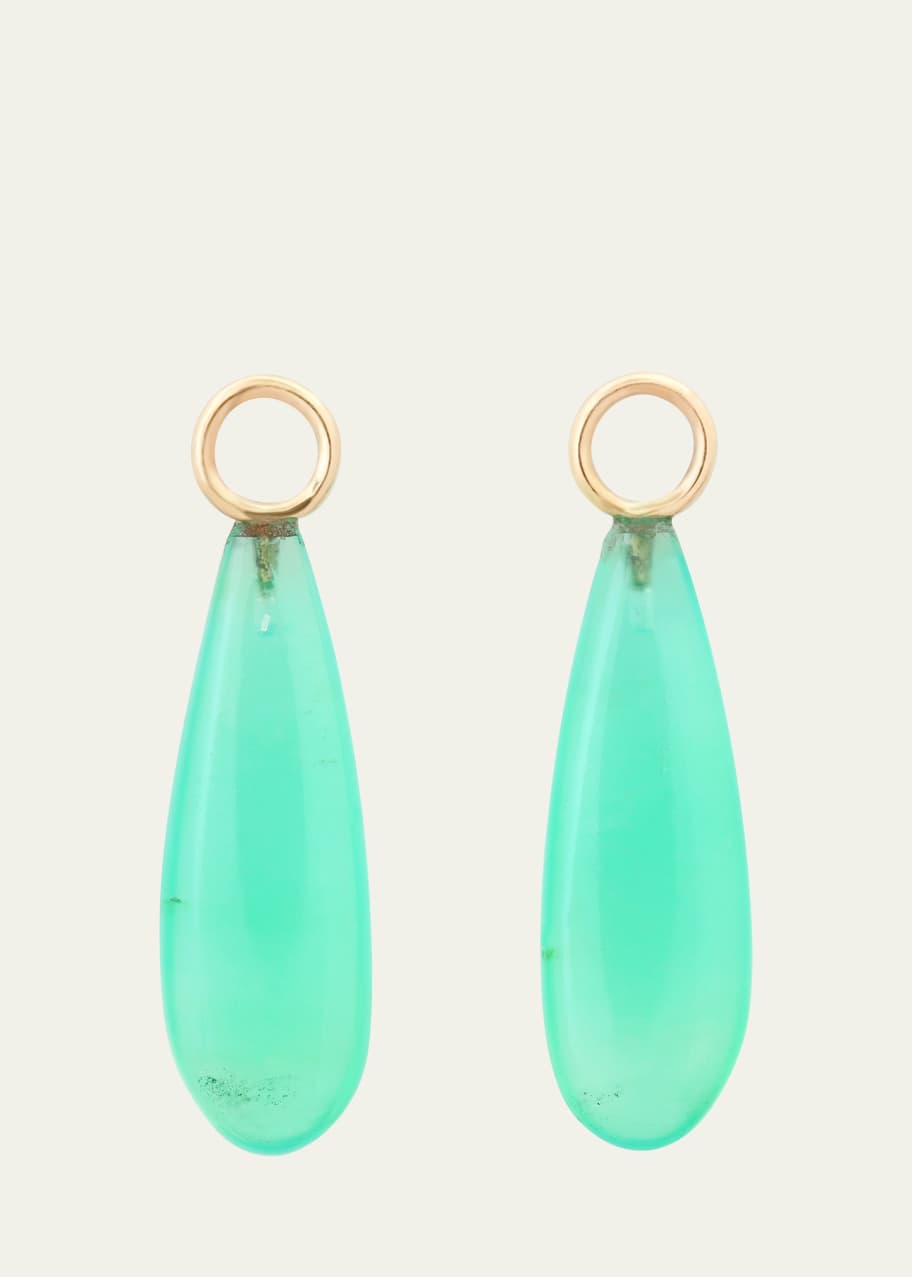 Image 1 of 1: Chrysoprase Briolettes Earring Charms