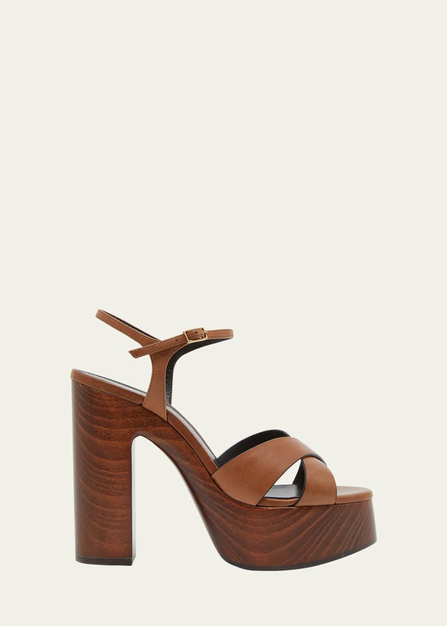 Image 1 of 1: Bianca Crisscross Platform Sandals