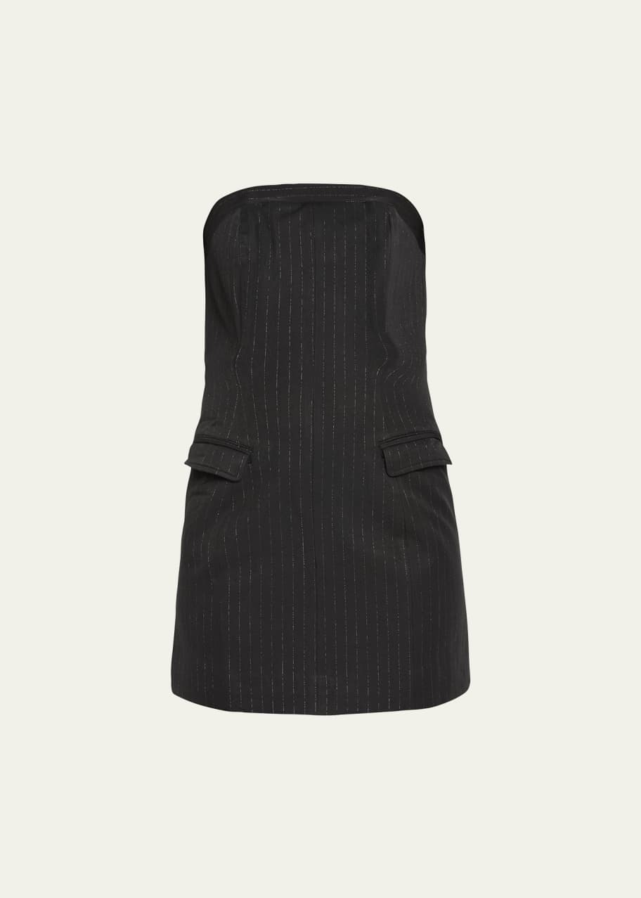 Ksubi London Pinstripe Strapless Mini Dress - Bergdorf Goodman