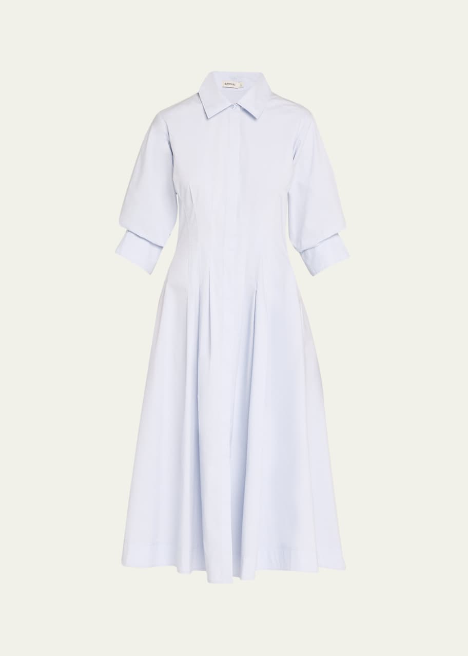 Simkhai Jazz Pintuck Cotton Shirtdress main image 0