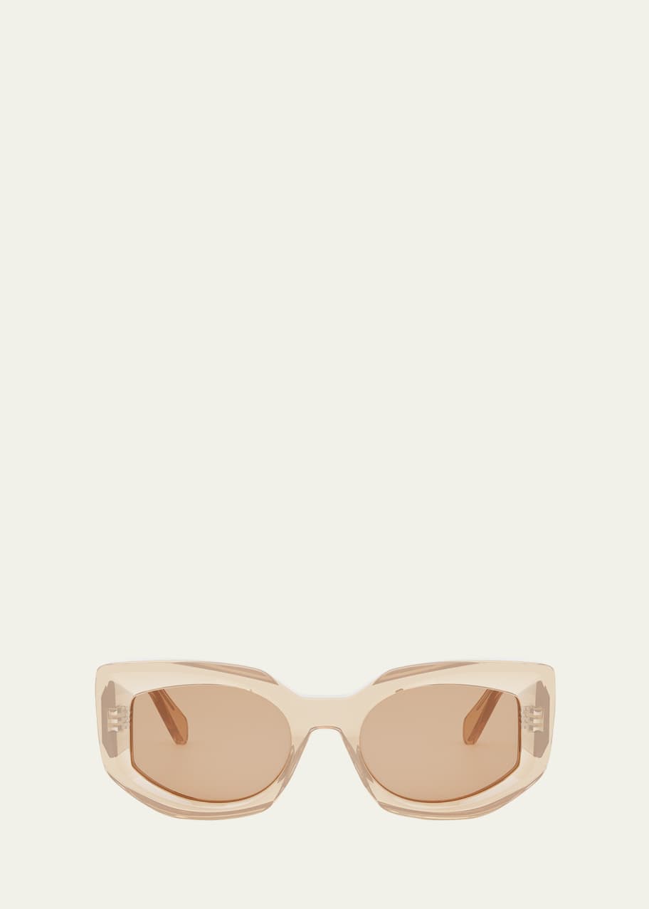 Image 1 of 1: Bold 3 Dots Acetate Butterfly Sunglasses