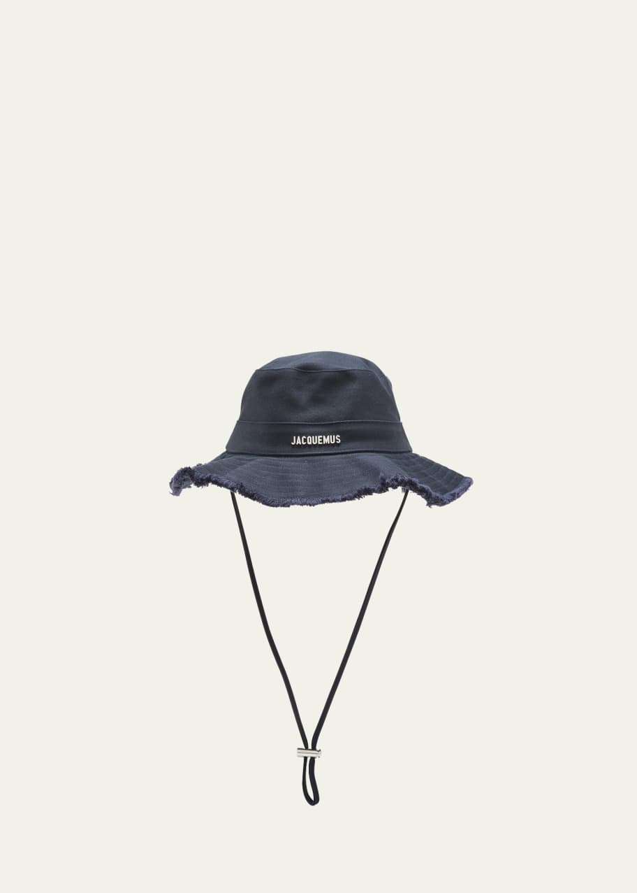 Jacquemus Men's Le Bob Artichaut Frayed Bucket Hat