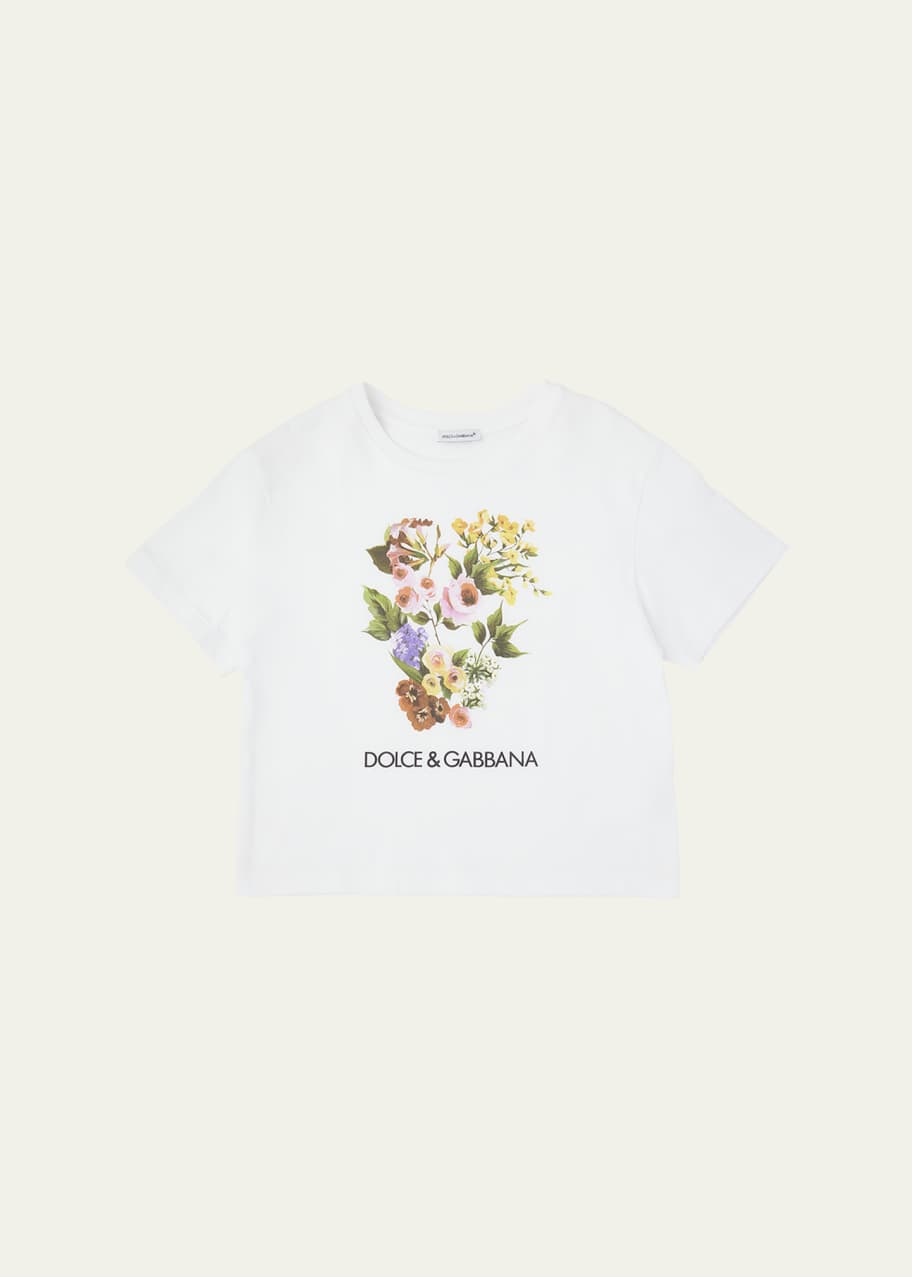 Image 1 of 1: Girl's Flower Power T-Shirt, Size 2-14