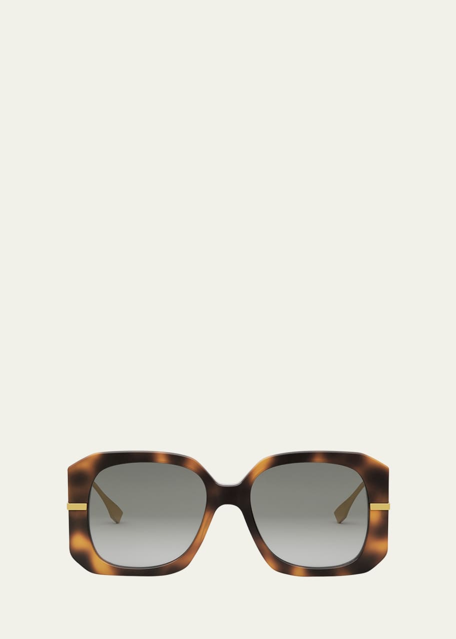 Image 1 of 1: Fendigraphy Anagram Butterfly Acetate Sunglasses