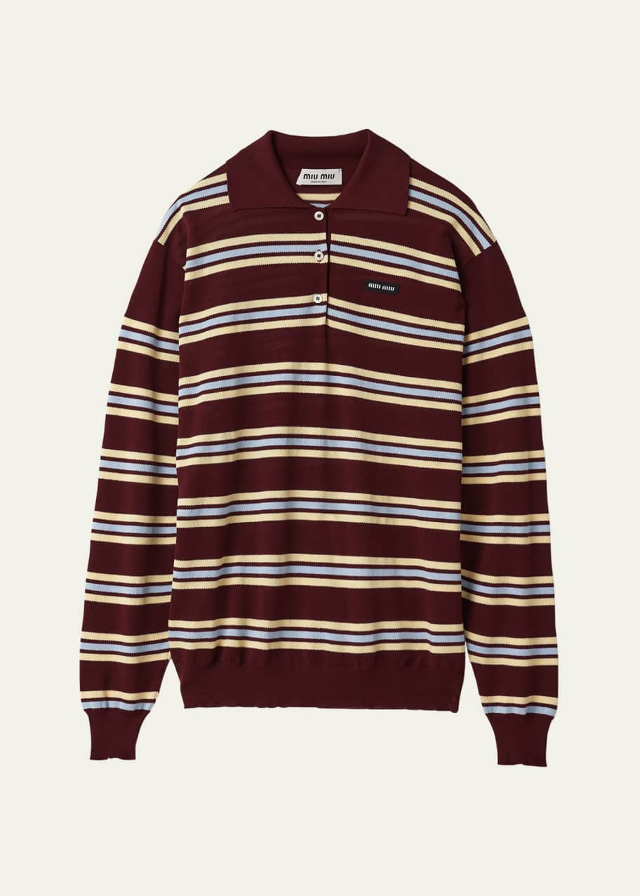 Miu miu striped sweater best sale