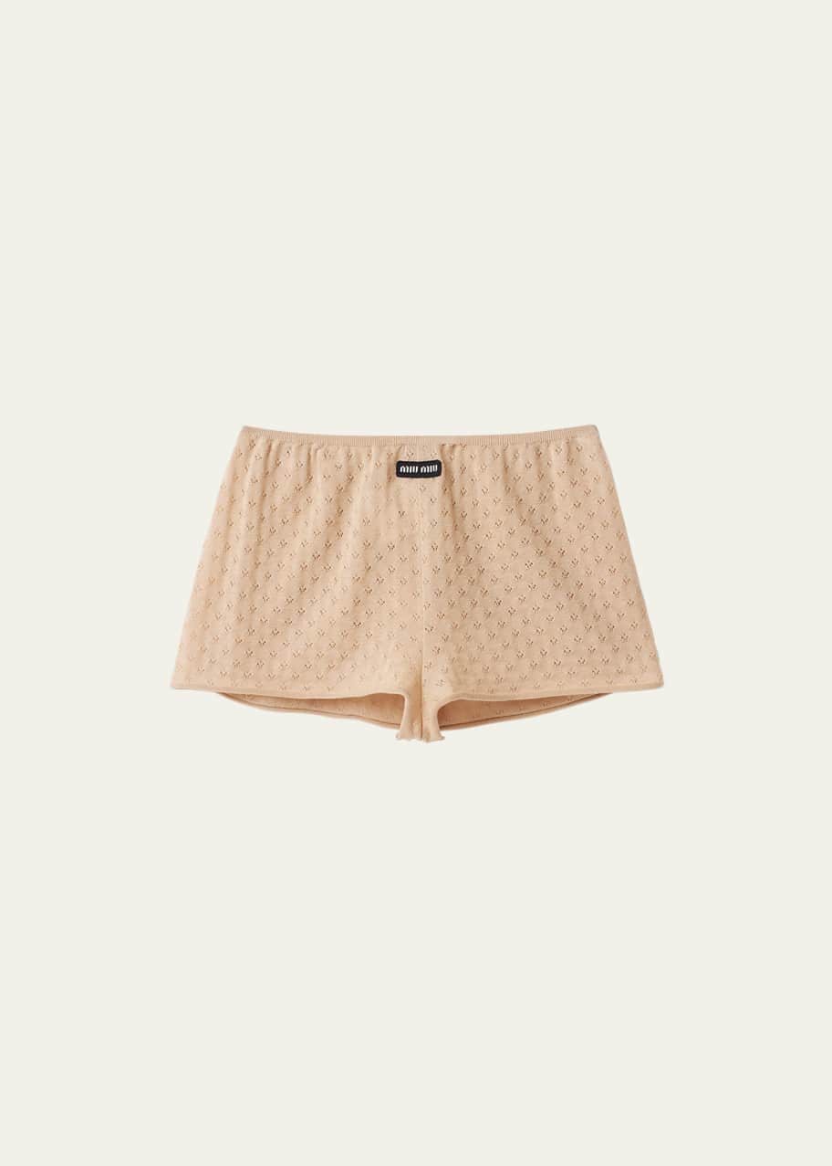 パンツ moose'spretty knit shorts Miu Miu Knit Shorts - Bergdorf Goodman