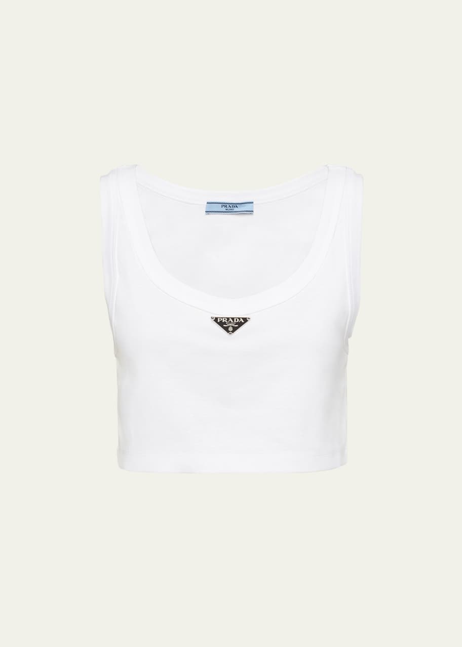 【ぺてぃちゃんサブ】PRADA/タンクトップ/38/着用3回 TWICE サナさん着用 PRADA リブニット タンクトップ (PRADA/タンク