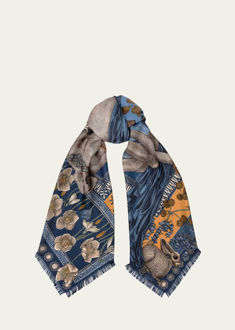Sabina Savage Honouring Argos Silk Twill Scarf Bergdorf Goodman